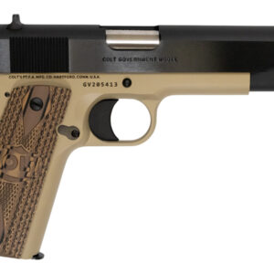 Colt 1991 Government Model 45 ACP Centerfire Pistol with McMillan Tan Cerakote Finish