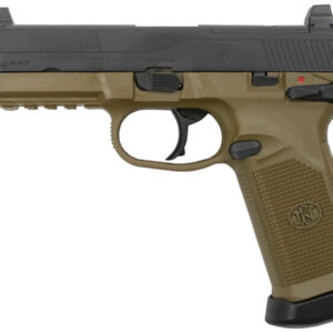 FNH FNX-45 Tactical 45 Auto Flat Dark Earth / Black Pistol with Threaded Barrel