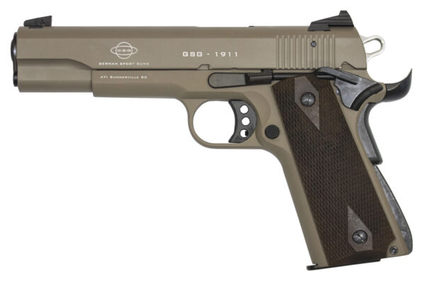 Gsg GSG 1911-22 22LR Tan Rimfire Pistol with Threaded Barrel