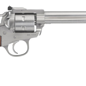 Ruger Blackhawk Bisley Stainless Exclusive 22LR Revolver with Hardwood Grips