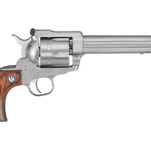 Ruger Blackhawk 357 Mag Satin Stainless Revolver with Hardwood Grips