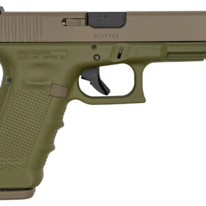 Glock 17 Gen4 9mm 17-Round Pistol with Cerakote Bazooka Green / FDE Finish