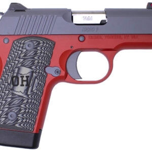 Kimber Micro 9 9mm Matte Grey Slide and Matte Red Frame Special Edition Pistol