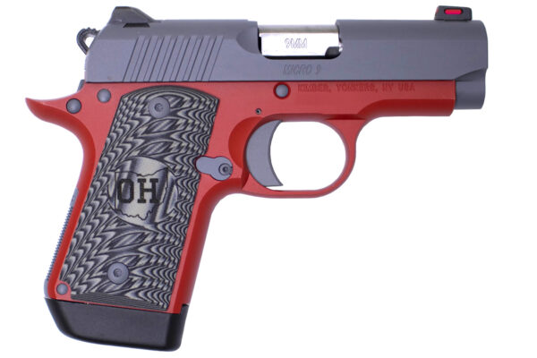 Kimber Micro 9 9mm Matte Grey Slide and Matte Red Frame Special Edition Pistol