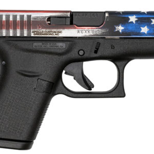 Glock 42 380 Auto Single Stack Pistol with American Flag Slide
