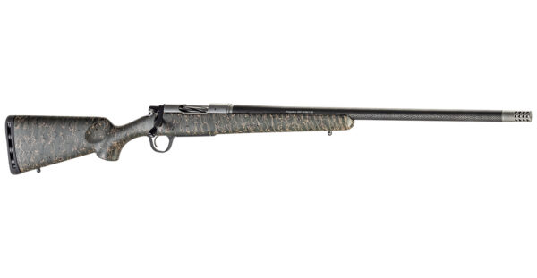 Christensen Arms Ridgeline 28 Nosler Bolt-Action Rifle with Green/Tan Stock