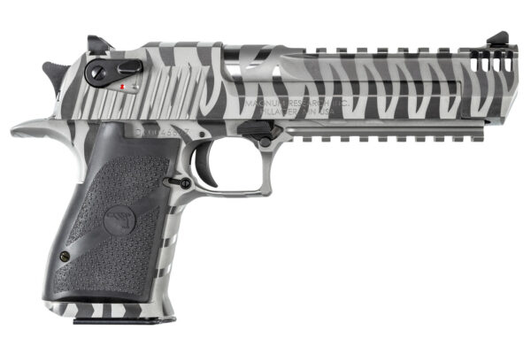 Magnum Research Desert Eagle Mark XIX 50 AE Pistol with White Tiger Stripe Finish