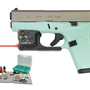 Glock 42 .380 Auto Eggshell Blue with Pistol Cleaning Kit and Viridian Laser