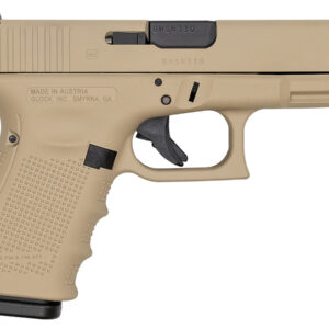 Glock 19 Gen4 9mm 15-Round Pistol with Desert Tan Cerakote Finish