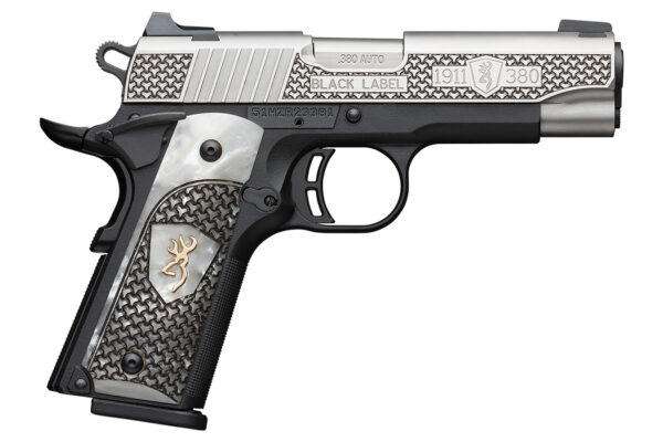 Browning 1911-380 Black Label Pistol with High Grade Pearl Grips