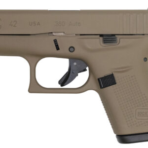Glock 42 380 ACP Single Stack Pistol with FDE Cerakote Finish