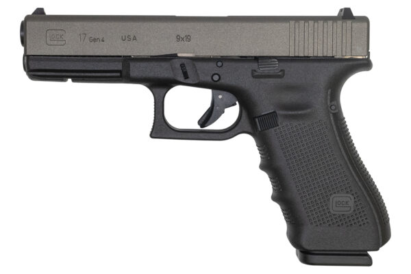 Glock 17 Gen4 9mm 17-Round Pistol with Tungsten Cerakote Slide