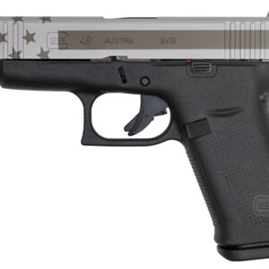 Glock 48 9mm 10-Round Pistol with Engraved Flag on Slide