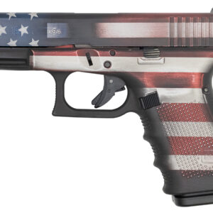 Glock 19 Gen4 9mm 15-Round Pistol with American Flag Battleworn Cerakote Finish (Made in USA)