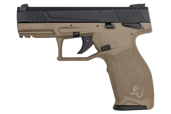 Taurus TX22 22LR Rimfire Pistol with FDE Frame and Black Slide