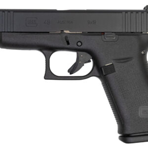 Glock 48 9mm 10-Round Pistol Black Slide with AmeriGlo Bold Night Sights
