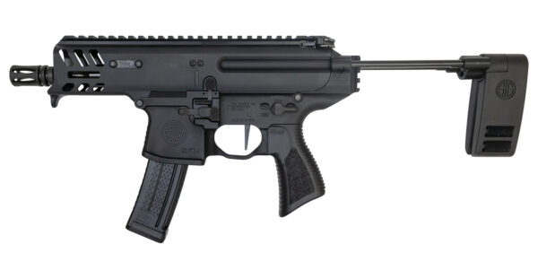 Sig Sauer MPX Copperhead K 9mm Pistol with PCB Telescoping Brace and Timney Single Stage T