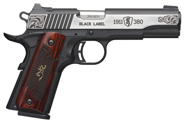 Browning 1911-380 Black Label Medallion 380 ACP with Neo-Classical American Engraving