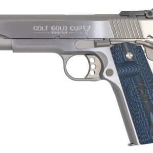 Colt 1911 Gold Cup Trophy 38 Super Stainless Pistol with G10 Grips