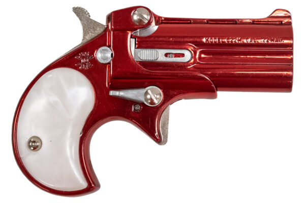 Cobra Enterprise Inc 22 WMR Classic Derringer with Ruby Red Finish and Pearl Grips