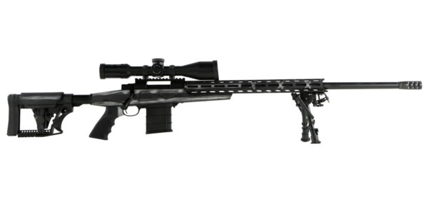 Legacy Howa 6.5 Creedmoor Gray American Flag Chassis Rifle with Scope