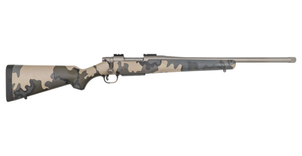 Mossberg Patriot 450 Bushmaster Bolt-Action Rifle with Kuiu Vias Camo Stock and Cerakote Stainless Barrel