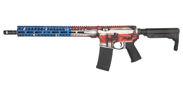 CMMG Resolute 300 MK4 5.56mm Semi-Auto Rifle with Battle Worn US Flag Cerakote Finish