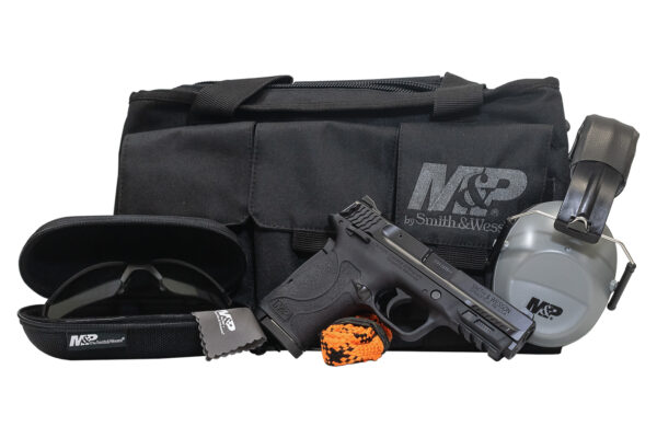 Smith & Wesson M&P380 Shield EZ 380 ACP Range Kit with Handgun Case, Hearing/Eye Protection and Cleaner