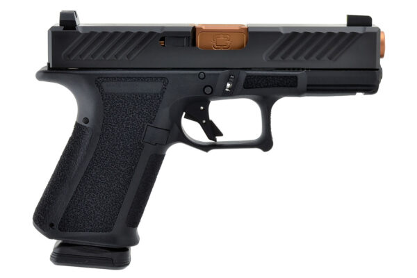 Shadow Systems MR918 Combat 9mm Black Pistol with Spiral Fluted Bronze Barrel