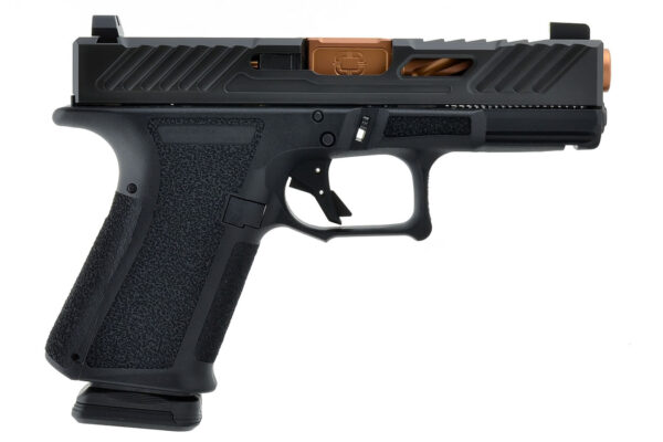 Shadow Systems MR918 Elite 9mm Black Pistol with Spiral Fluted Bronze Barrel
