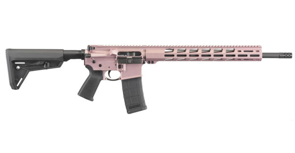 Ruger AR-556 MPR 5.56mm Semi-Automatic Rifle with Rose Gold Cerakote Finish