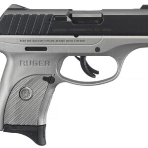 Ruger EC9s 9mm Carry Conceal Pistol with Savage Silver Cerakote Frame