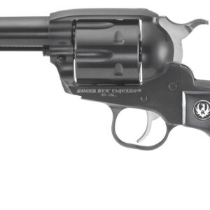 Ruger Vaquero Blued 45 Auto Single-Action Revolver with Birdshead Black Laminate Grips