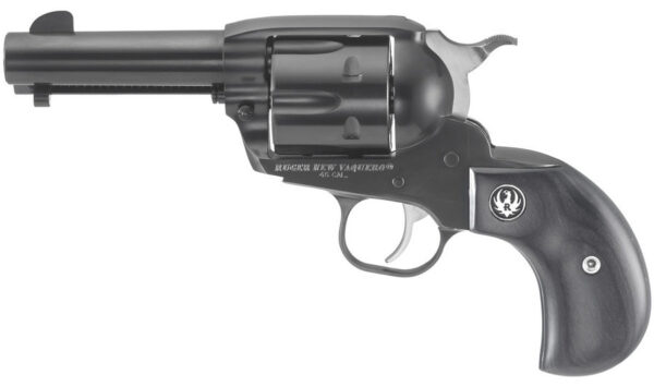 Ruger Vaquero Blued 45 Auto Single-Action Revolver with Birdshead Black Laminate Grips