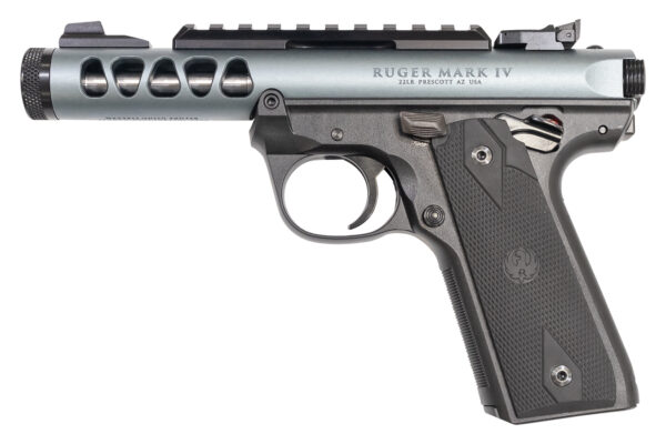 Ruger Mark IV 22/45 Lite 22LR Rimfire Pistol with Diamond Gray Anodized Finish (Non-Th
