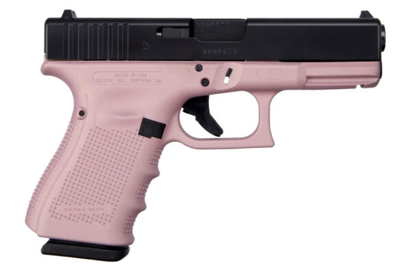 Glock 19 Gen4 9mm Pistol with Cerakote Pink Finish