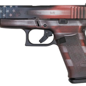 Glock 48 9mm Pistol with Battleworn USA Flag Cerakote Finish