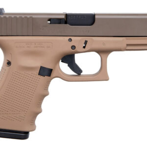 Glock 19 Gen4 9mm Pistol with Faded Dark Earth Frame
