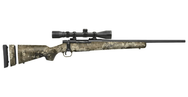 Mossberg Patriot 7mm-08 Remington Youth Super Bantam Bolt-Action Rifle with 3-9x40mm Scope and Strata Camo Stock