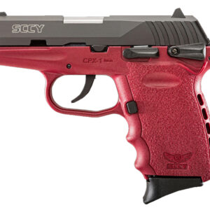 SCCY CPX-1 9mm Pistol with Crimson Frame and Black Slide
