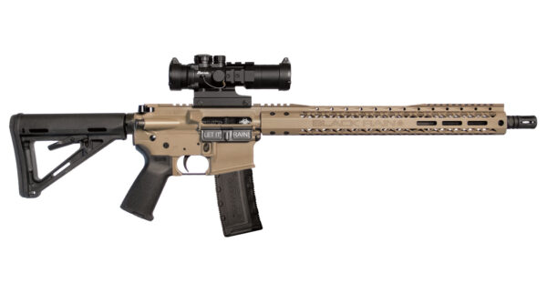 Black Rain Ordnance Spec15 Series AR15 5.56mm Semi-Automatic FDE Rifle with Burris AR-332 Optic