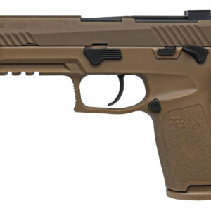 Sig Sauer P320 M17 9mm Full-Size Flat Dark Earth (FDE) Pistol with Manual Safety (One Mag Included)