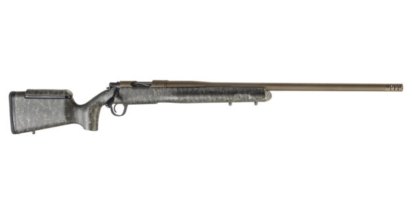 Christensen Arms Mesa Long Range 300 PRC Bolt-Action Rifle with Green, Black and Tan Stock and Bronze Cerakote Barrel