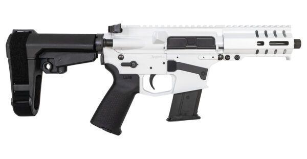 CMMG Banshee 300 Mk57 5.7x28mm Semi-Automatic Pistol with Storm Trooper White Cerakote Finish