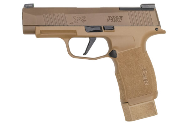 Sig Sauer P365 XL 9mm Optics Ready Coyote Tan NRA Special Edition Pistol with Three Magazines