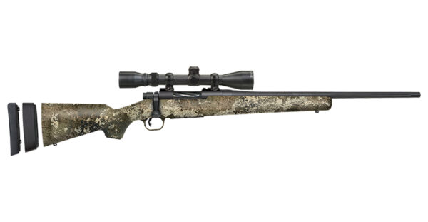 Mossberg Patriot 243 Win Youth Super Bantam Bolt-Action Rifle with 3-9x40mm Scope and Strata Camo Stock