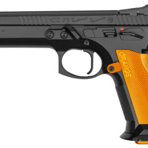 CZ CZ75 Tactical Sports 9mm Pistol with Aluminum Orange Grips