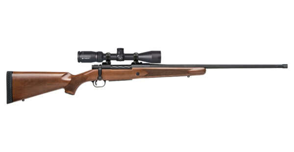 Mossberg Patriot 338 Win Mag Bolt-Action Rifle with Vortex 3-9x40mm Scope and Walnut Stock