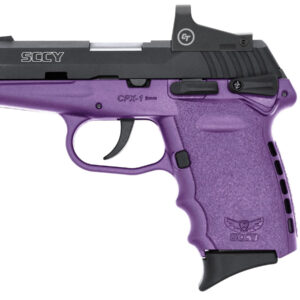 SCCY CPX-1 9mm Pistol with Purple Frame and Crimson Trace Red Dot