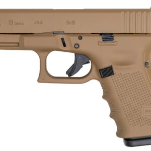 Glock 19 Gen4 9mm 15-Round Pistol with Dark Earth Cerakote Finish (Made in USA)